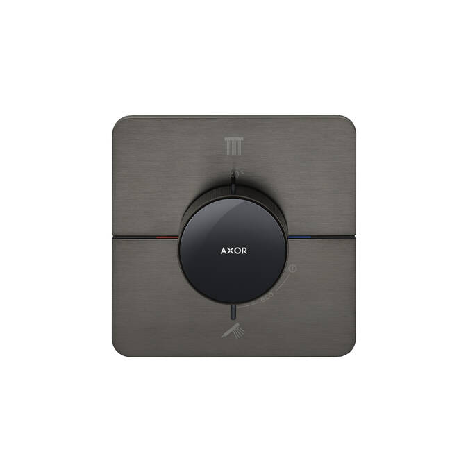AXOR ShowerSelect ID Set de finition softsquare pour mitigeur thermostatique encastré avec 2 fonctions