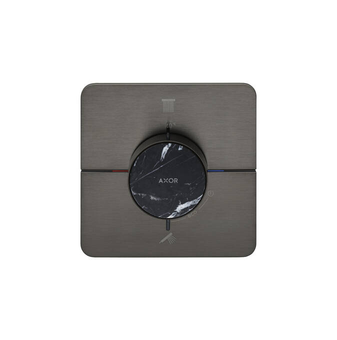 AXOR ShowerSelect ID Set de finition softsquare pour mitigeur thermostatique encastré avec 2 fonctions
