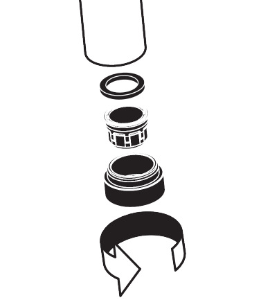 AXOR Spare parts: HG Aerator AXOR Starck Bidette with, Item No. 97691000