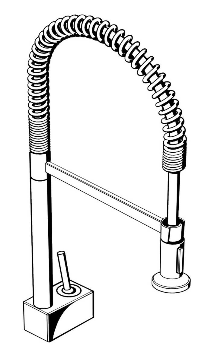 ééngreeps keukenmengkraan 240 Semi-Pro