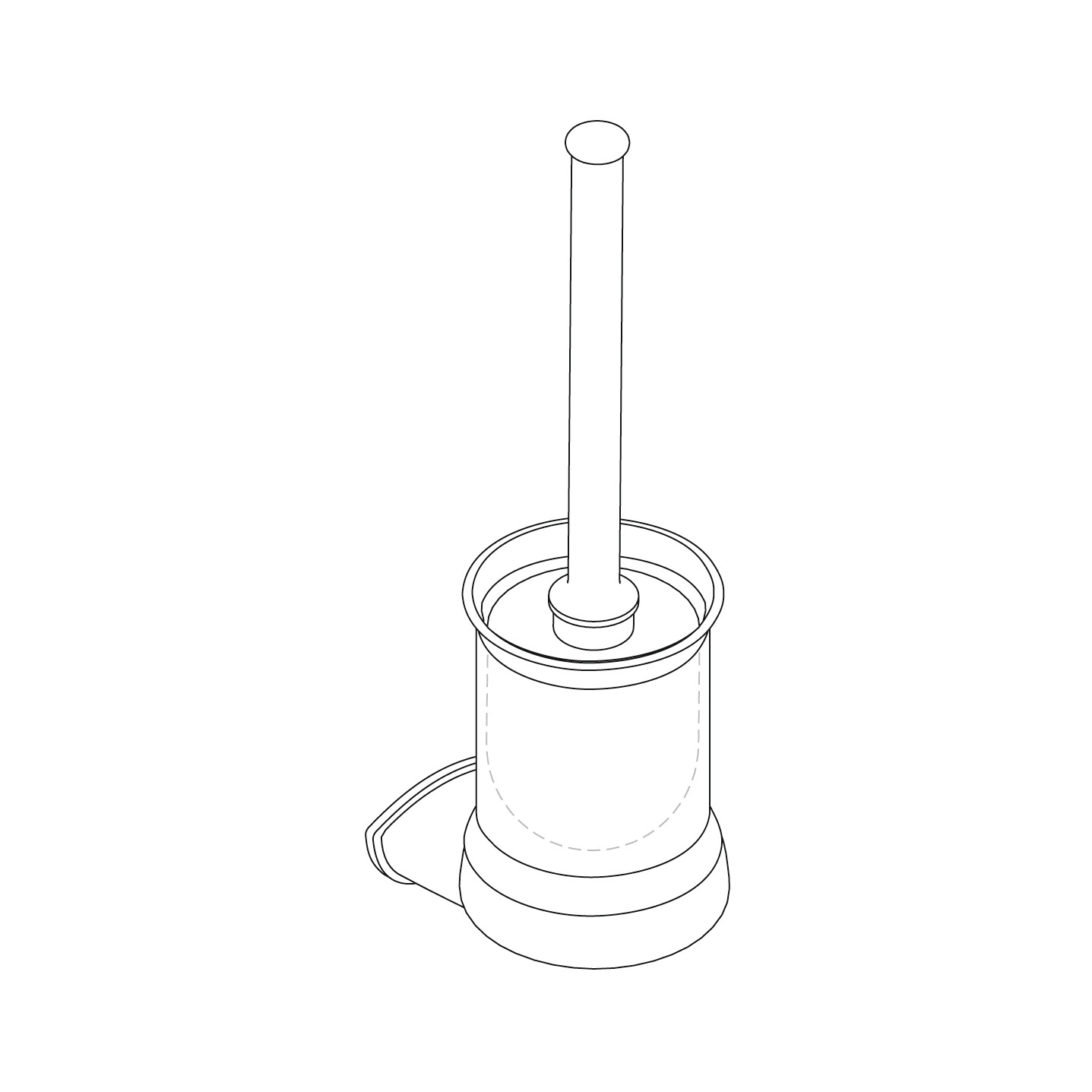 Toilet brush holder
