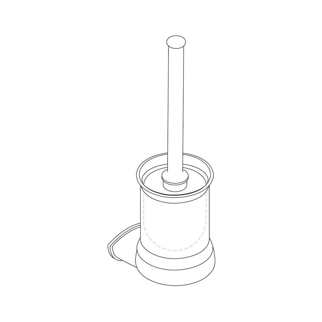 Toilet brush holder