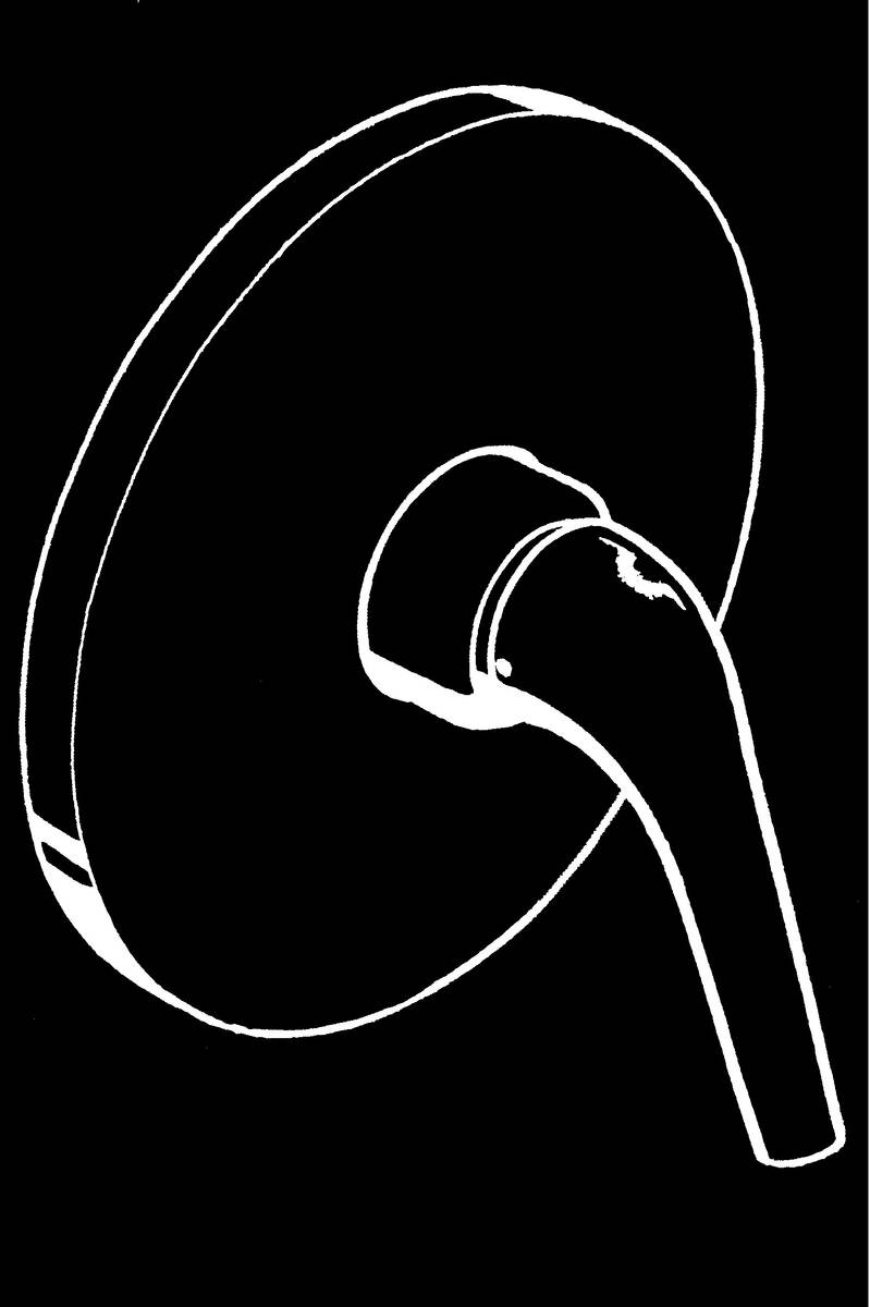 1-grebs brusearmatur til indbygning.