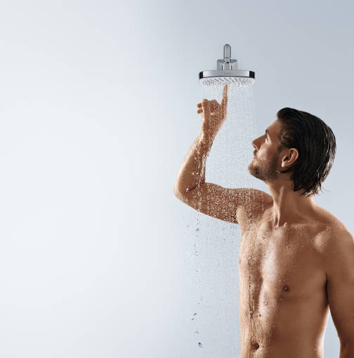 Lifestyle: Overhead shower 180 2jet 2