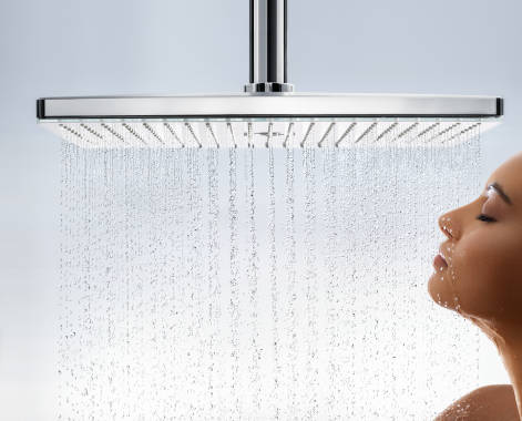 Lifestyle: Overhead shower 460 3jet EcoSmart 9 l/min with ceiling connector 1