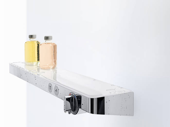 muur Doelwit Partina City ShowerTablet Select Shower mixers: 2 functions, Chrome, Item No. 13184000 |  hansgrohe INT