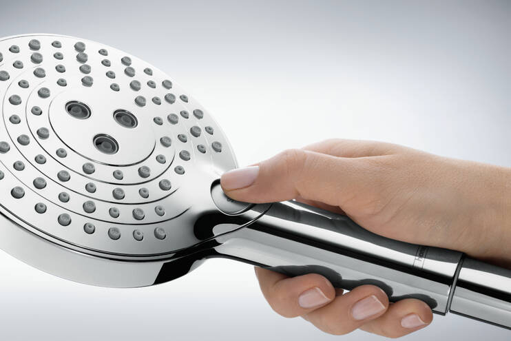 Close-up: Shower set 120 3jet PowderRain with shower bar 90 cm 1