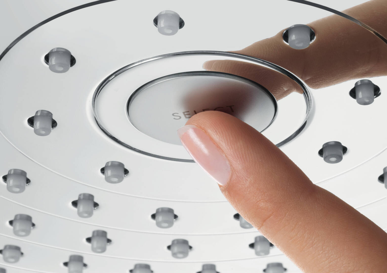 Close-Up: Kopfbrause 300 2jet mit Brausearm 1