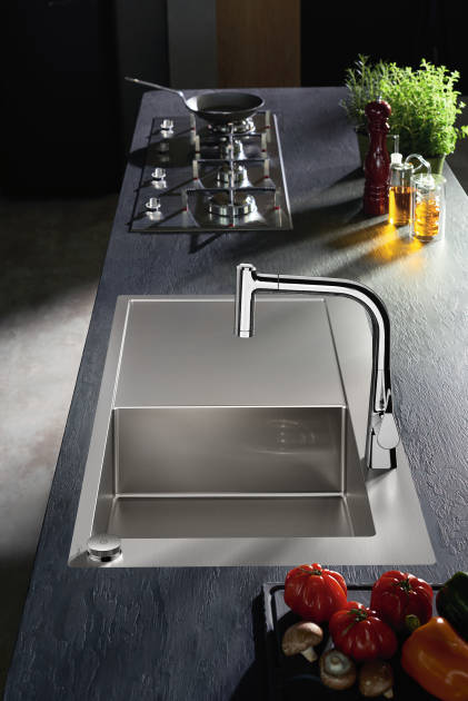 Lifestyle: C71-F450-02 Sink combi 450 Select with drainboard left 2