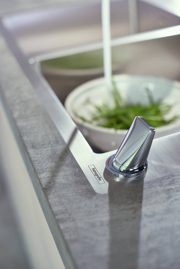 Hansgrohe Metris Select M71 Mitigeur de cuisine 2 trous 200, douchette extractible, 2jets, sBox