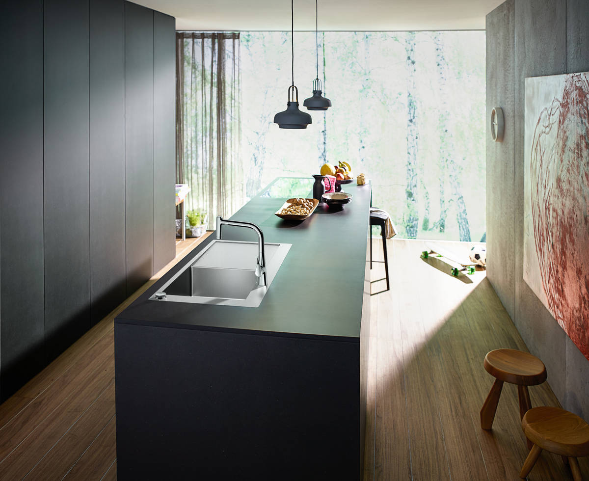 Lifestyle: C71-F450-02 Sink combi 450 Select with drainboard left 1