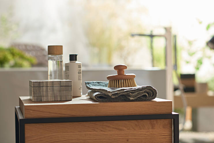 Close-up: Single lever bath mixer floor-standing with lever handle 5