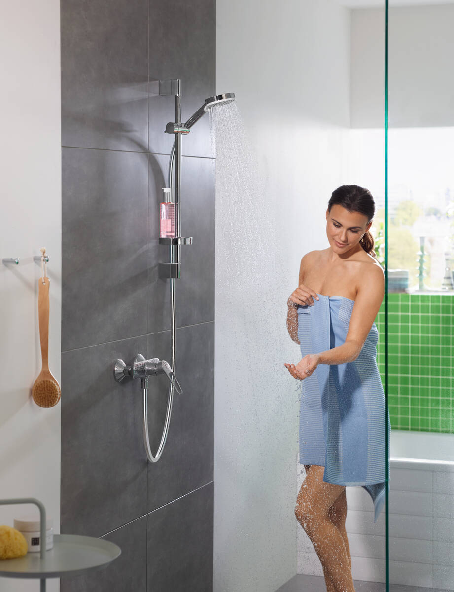 Barre de Douche Crometta avec Porte-Savon Hansgrohe