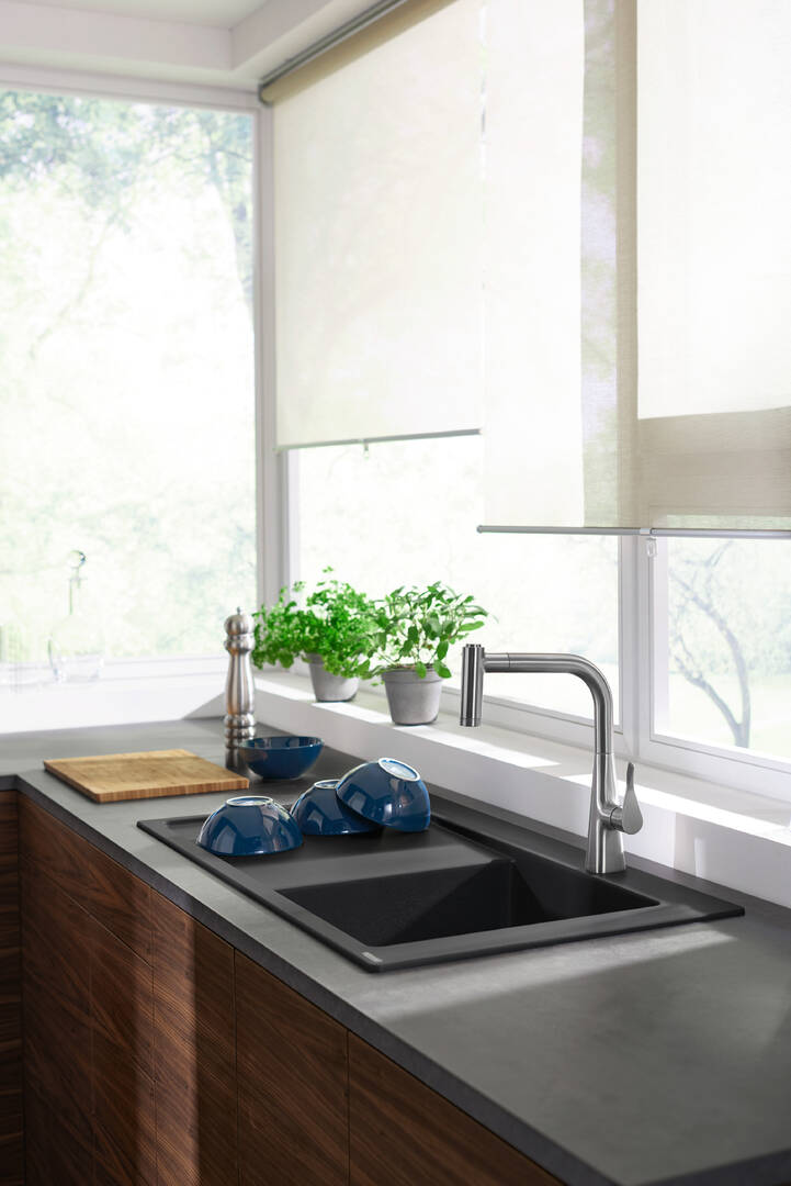 Close-Up: S514-F450 Einbauspüle 450 mit Abtropffläche links 4