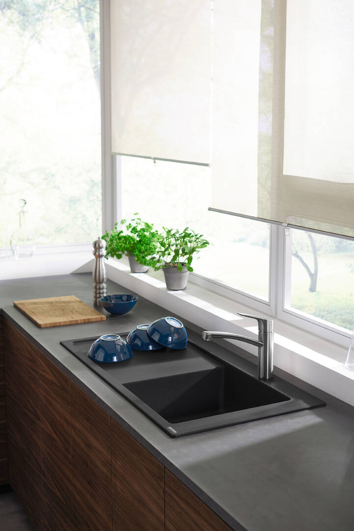 Close-Up: S514-F450 Einbauspüle 450 mit Abtropffläche links 6