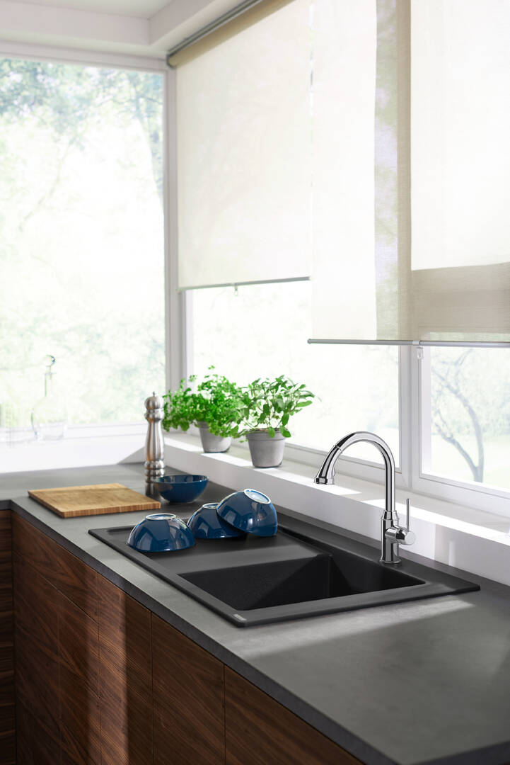 Close-Up: S514-F450 Einbauspüle 450 mit Abtropffläche links 7