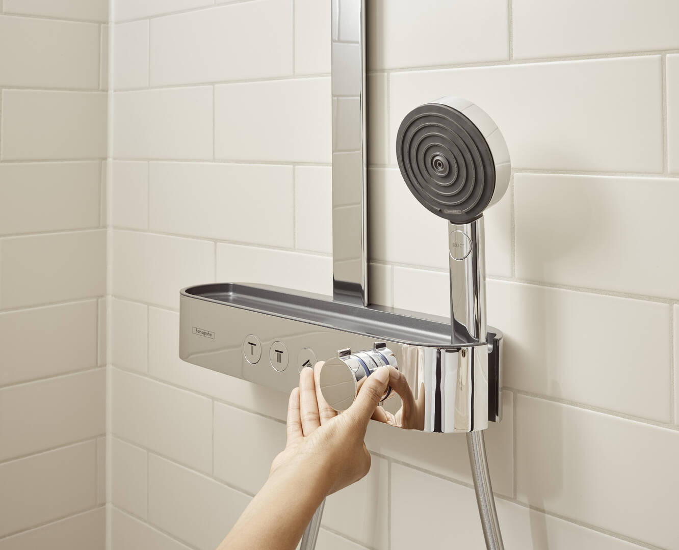 hansgrohe Shower pipes Pulsify S, 2 spray modes, Item No. 24241000