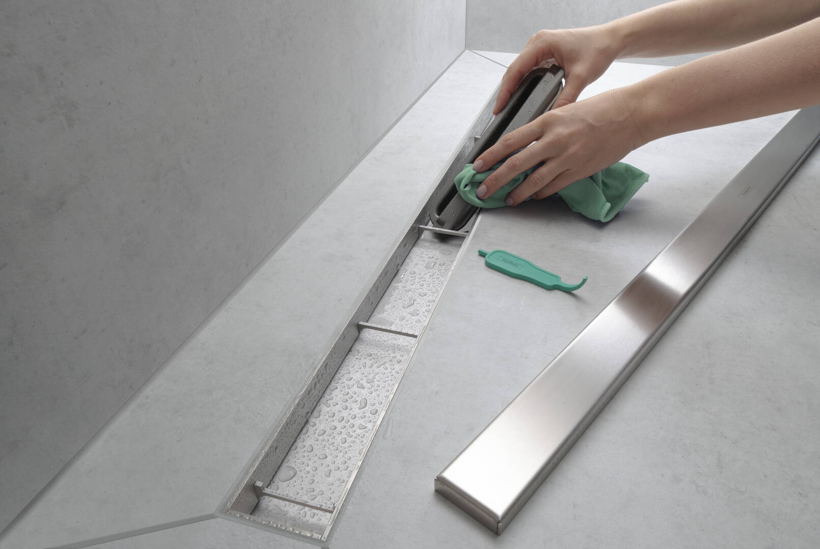 hansgrohe Finish sets shower drains RainDrain Match, Finish set shower