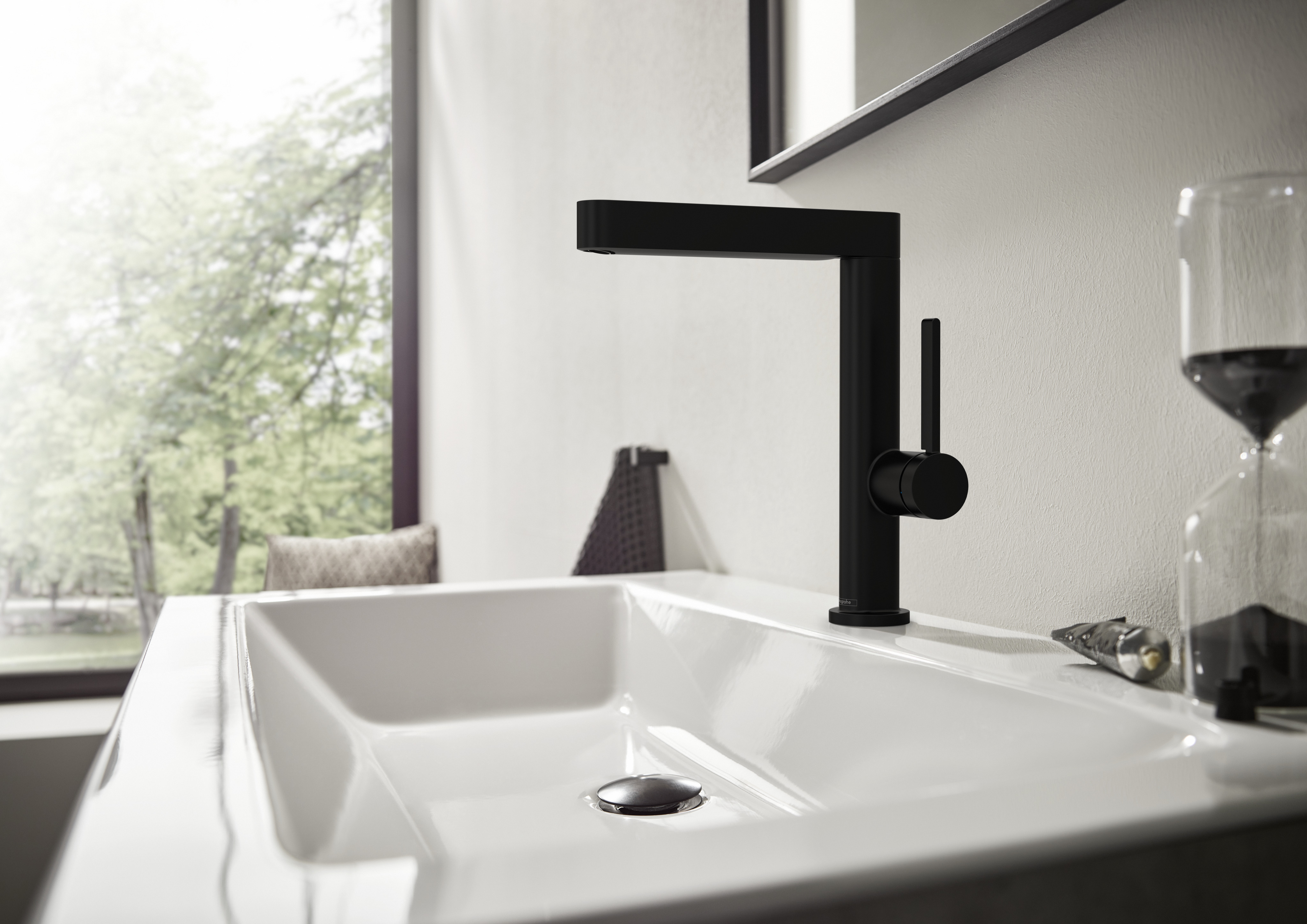 Hansgrohe сливным клапаном push open