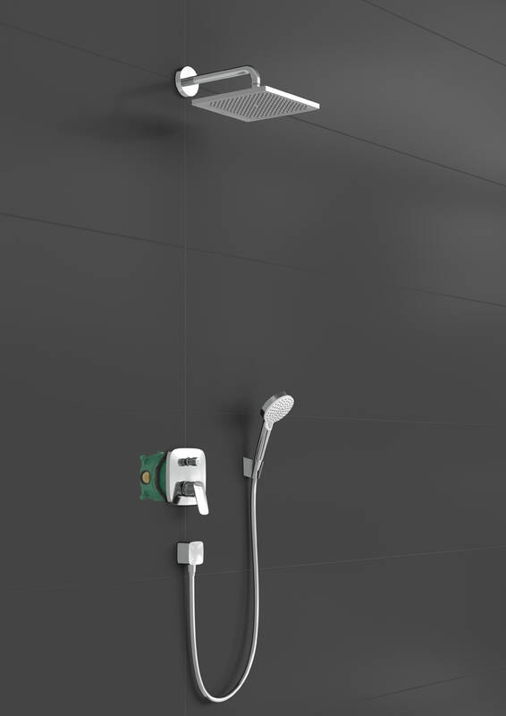 hansgrohe Shower combination Crometta E, Shower system 240 1jet with