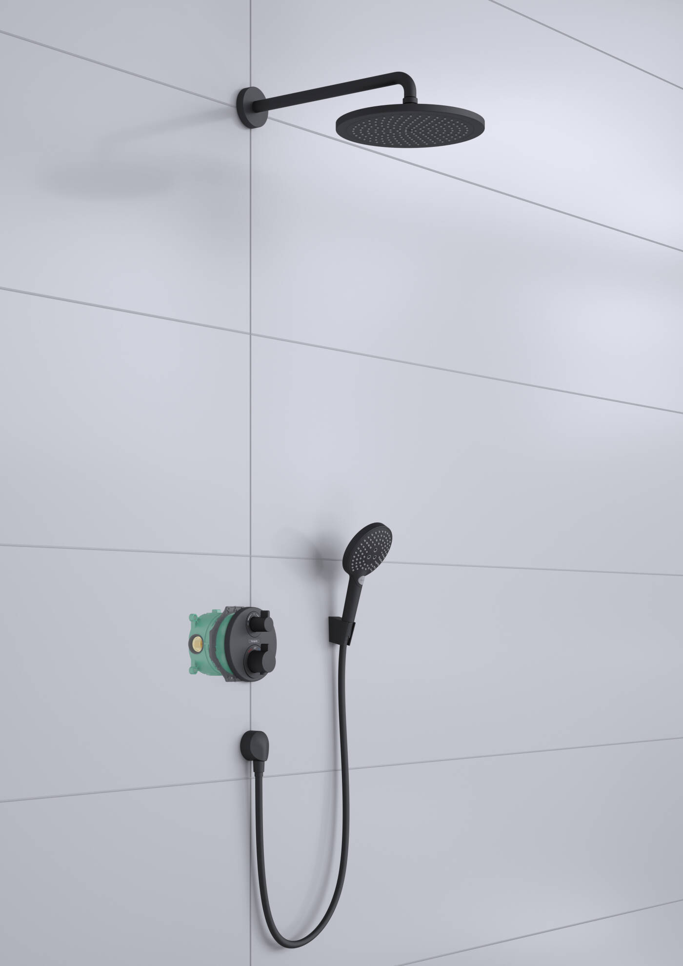 hansgrohe Shower set combination Croma, Shower system 280 1jet with