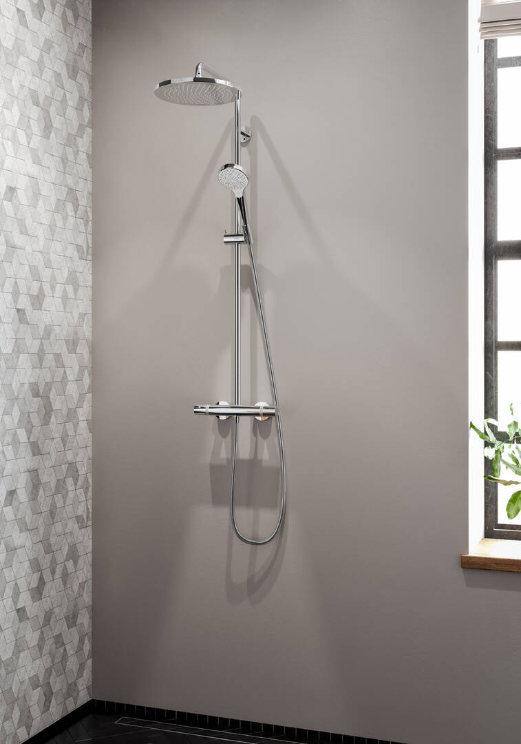 Close-up: Showerpipe 280 1jet with thermostat 1