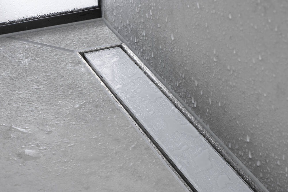 hansgrohe Duschrinnen: RainDrain Match, Fertigset Duschrinne 1000 mit höhenverstellbarem Rahmen ...