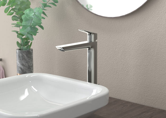 Hansgrohe Logis Fine Single Handle Single Hole Bathroom Faucet in