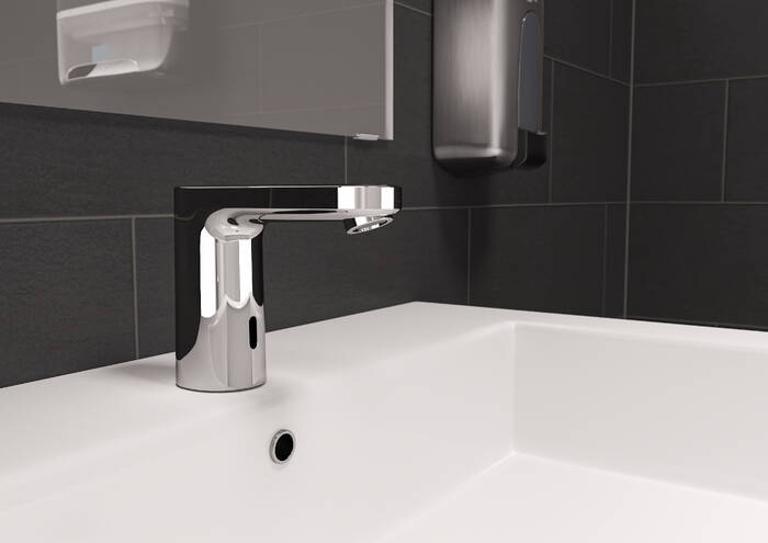 Robinet de salle de bain automatique avec capteur infrarouge 17 cm - Avec  manuel d'utilisation (français non garanti)