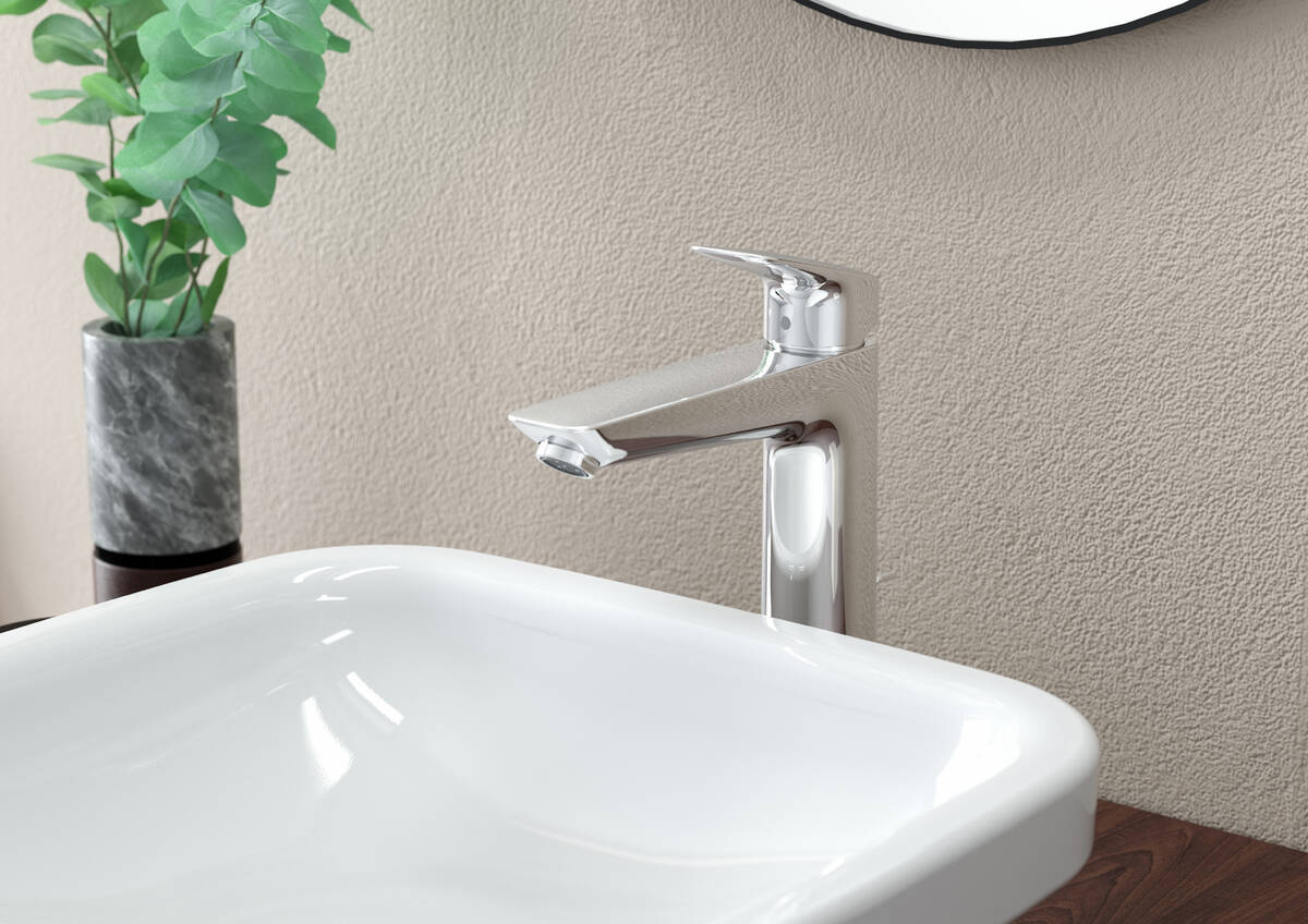 Mitigeur de lavabo hansgrohe Logis 100 chrome avec garniture de vid