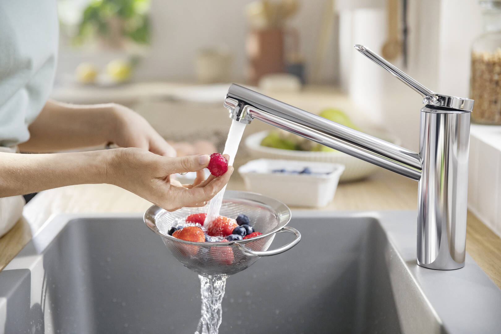 Primo piano: Miscelatore monocomando cucina 150  EcoSmart