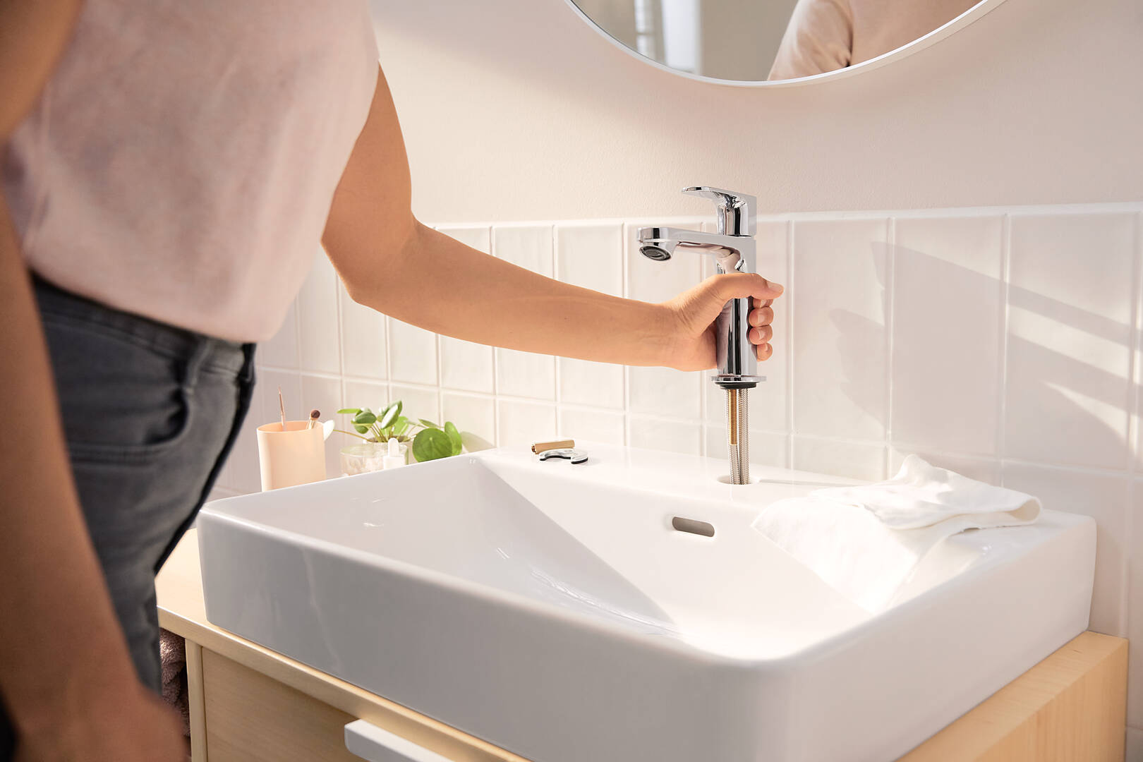 hansgrohe Washbasin mixers: Rebris S, Single lever basin mixer 110 with ...