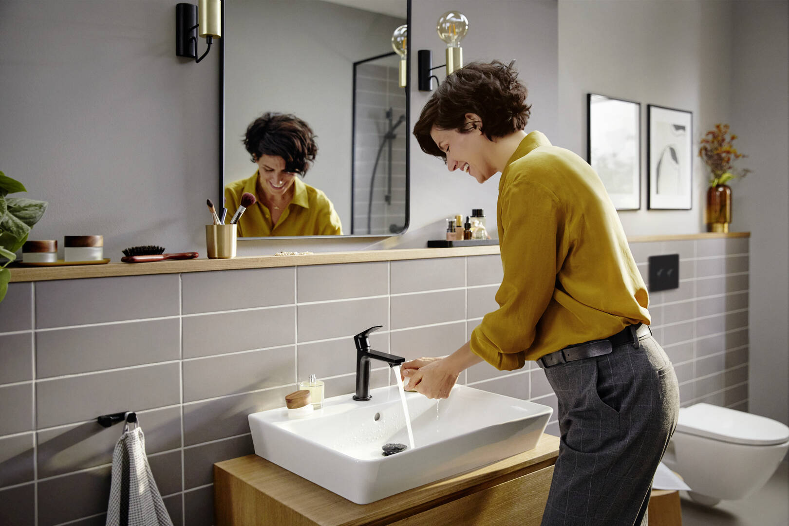 hansgrohe Washbasin mixers: Rebris E, Single lever basin mixer 110 ...