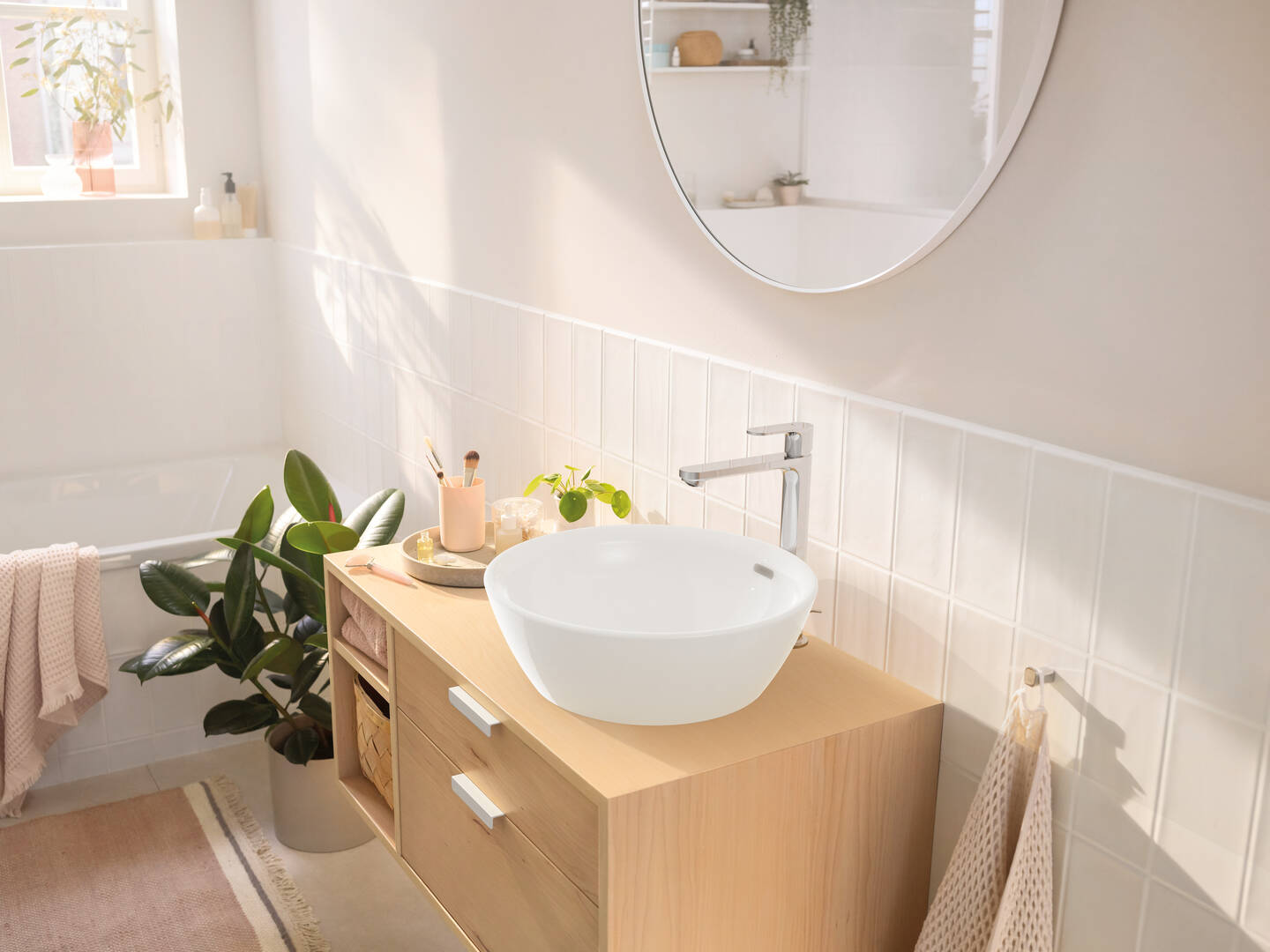 放大: Single lever basin mixer 240 CoolStart for wash bowls with pop-up waste set 2