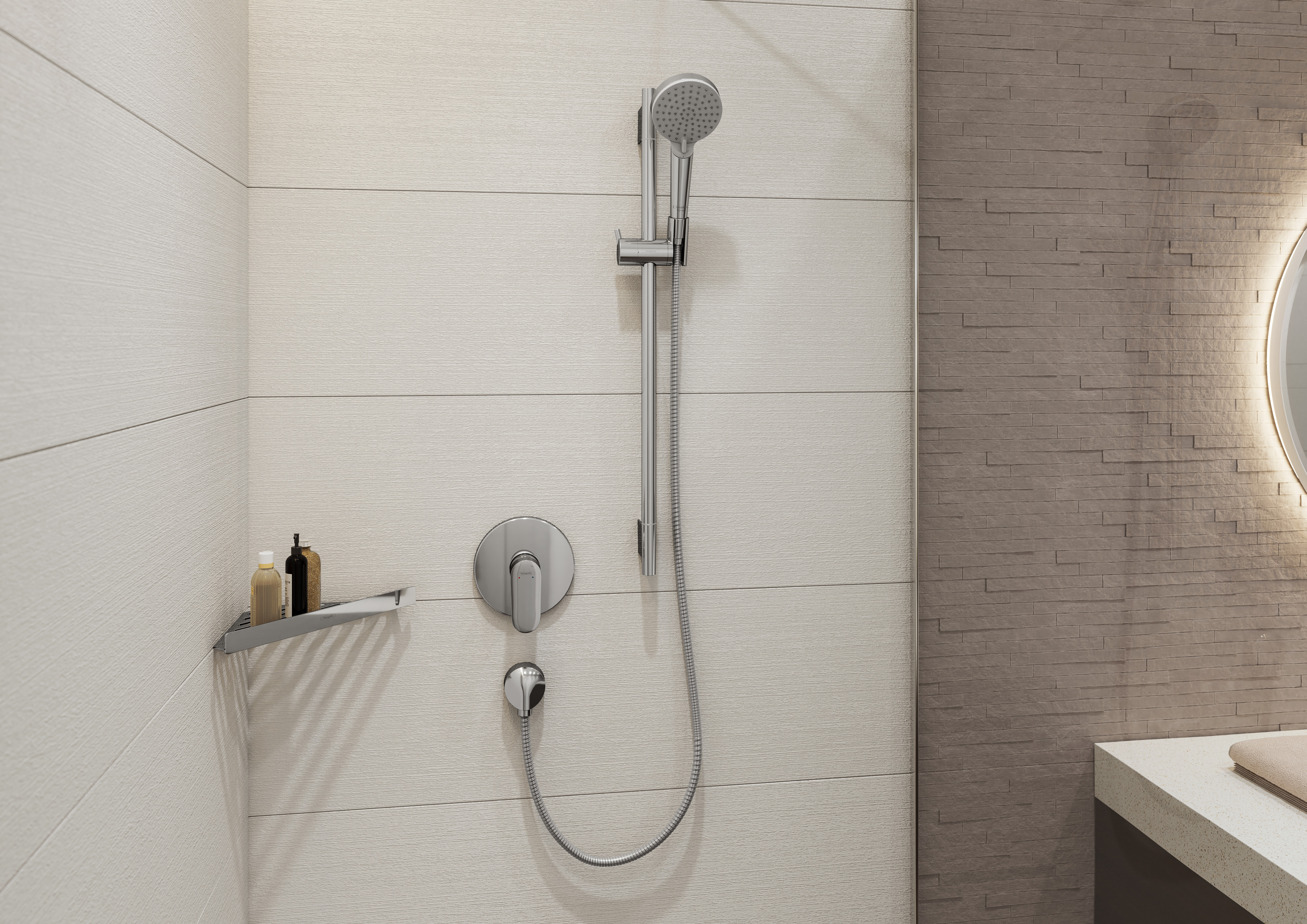 hansgrohe Wall outlet: FixFit, Wall outlet E without non-return