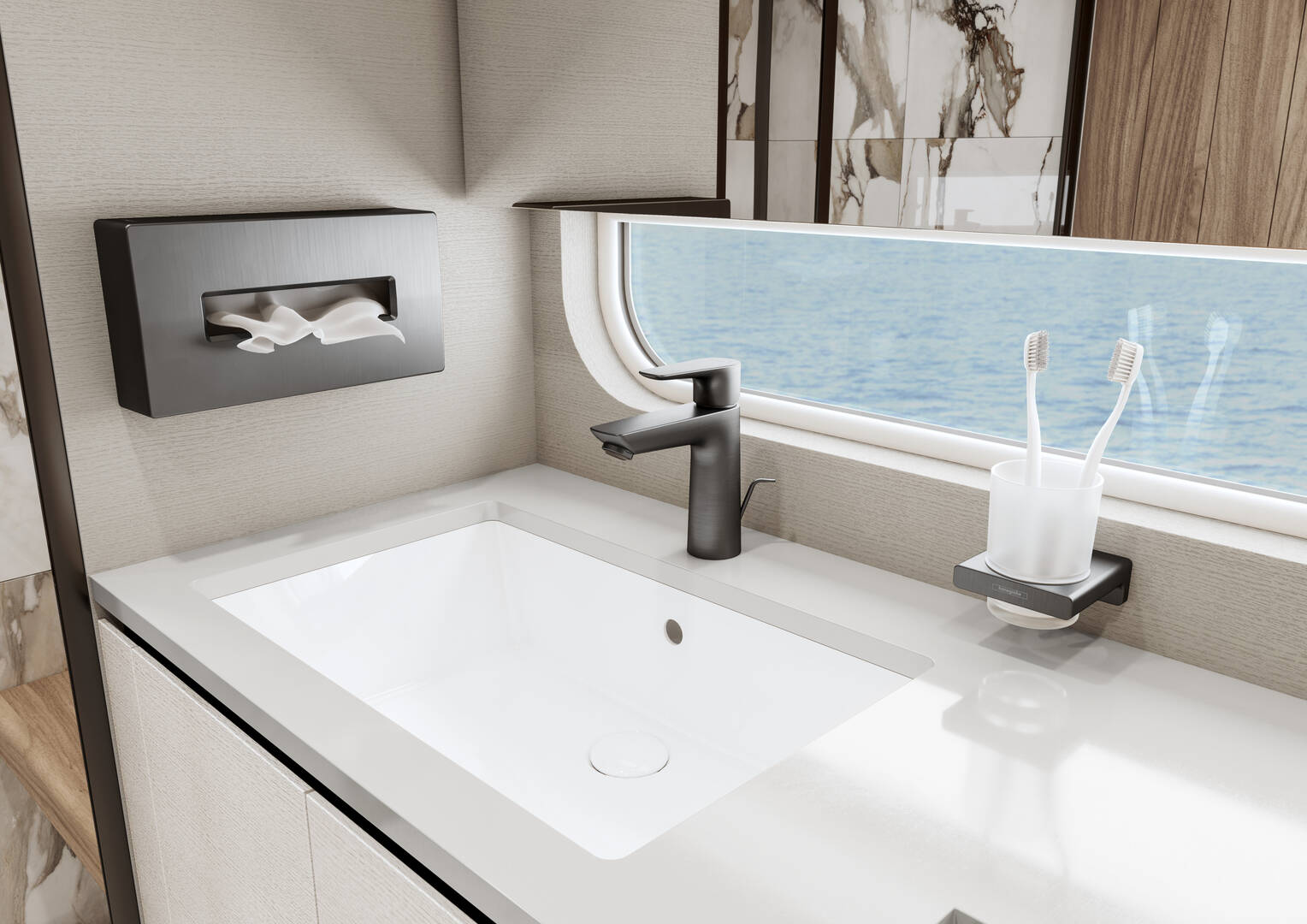 Close-up: hammasharjamuki  seinäasennus