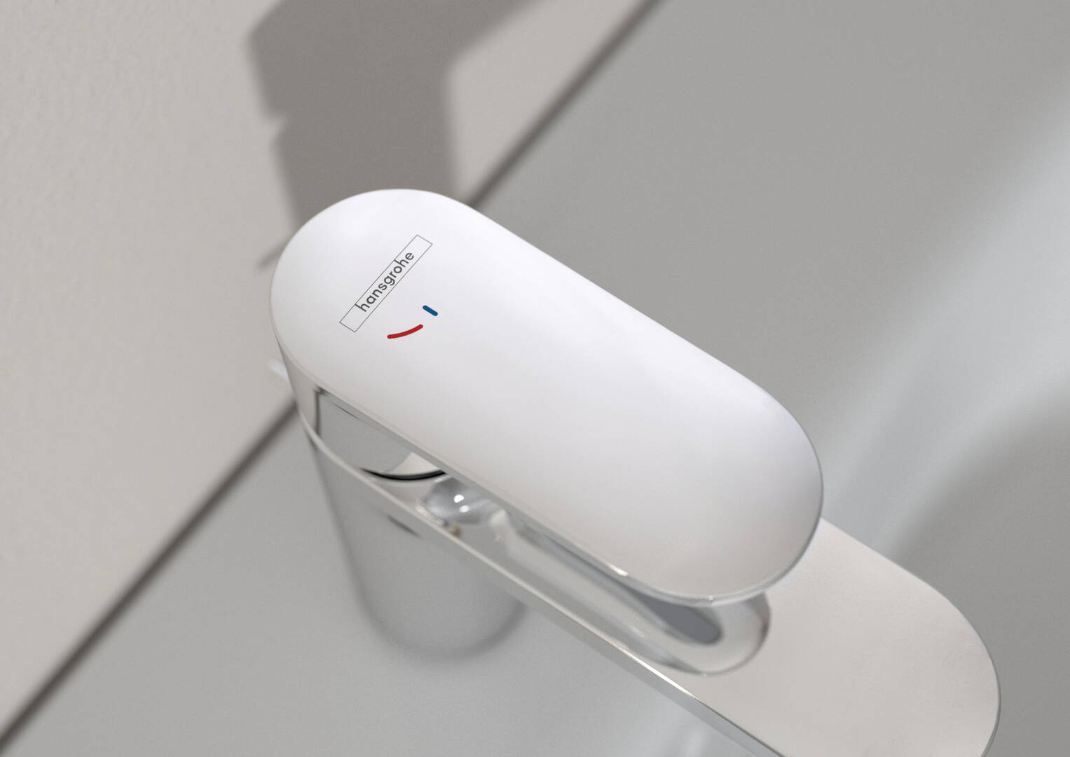 Close-up: Single lever basin mixer 70 CoolStart with push-open waste set 1