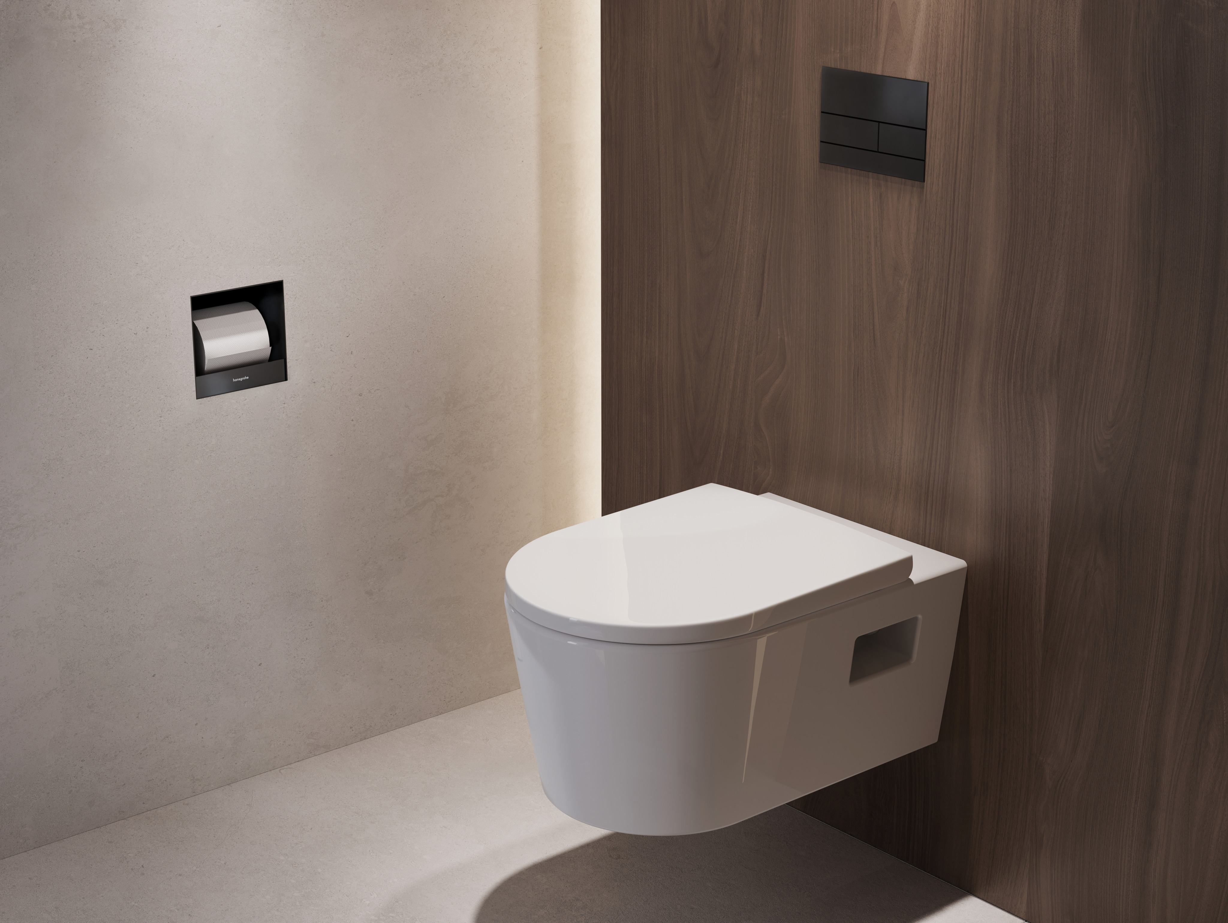 Detailný pohľad: zabudovaný držiak na toaletný papier 150/150/140 2