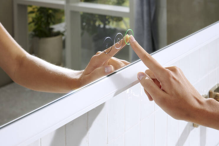 Close-Up: Spiegel mit LED-Beleuchtung 1600/50 kapazitiver Berührungssensor 6