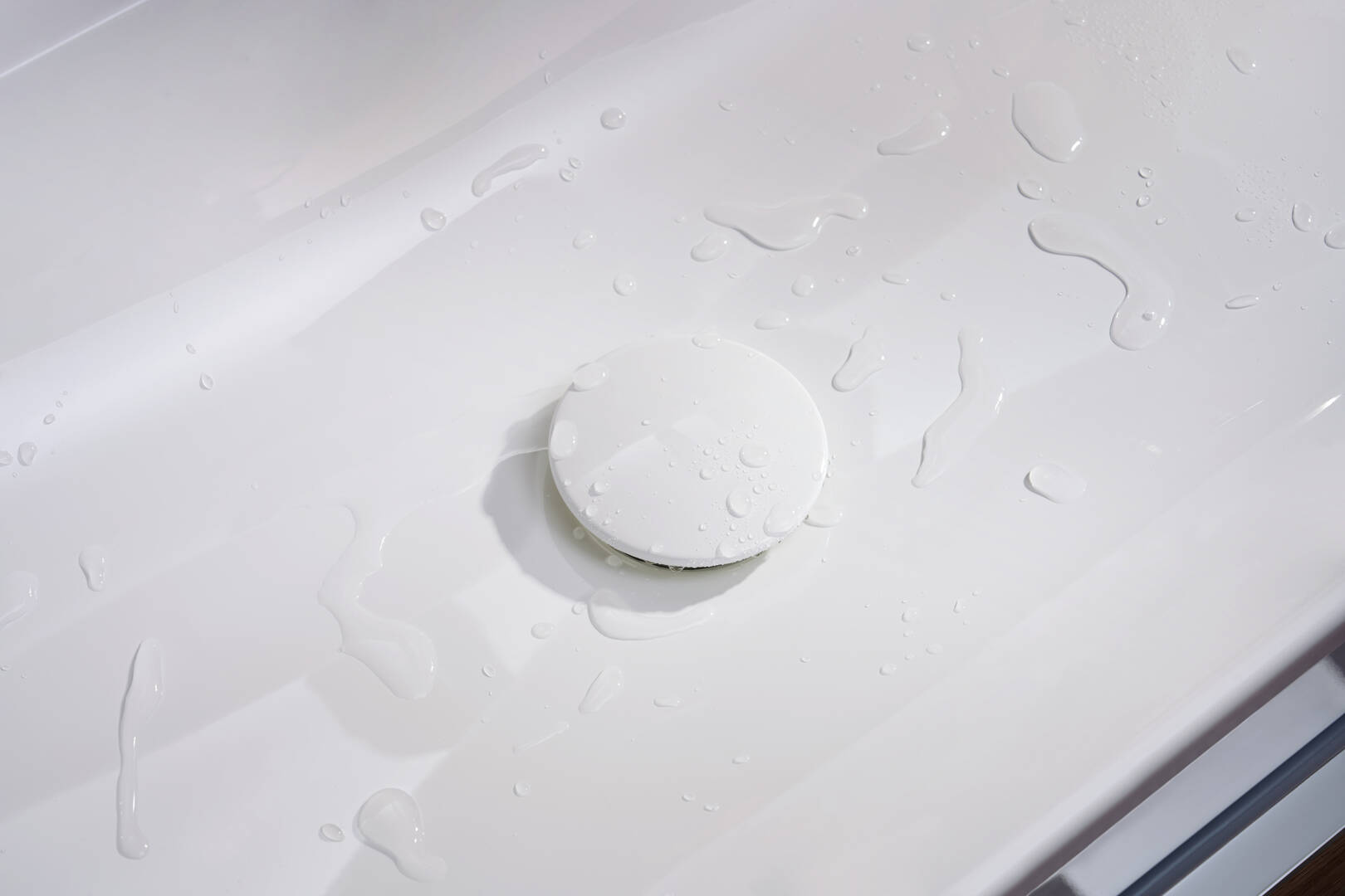 Close-Up: Aufsatzwaschtisch geschliffen 1000/480 ohne Hahnloch und Überlauf  SmartClean