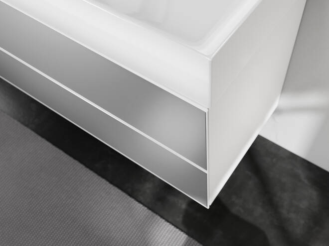 Fermer : Meuble bas pour plan vasque 780/475  2 tiroirs