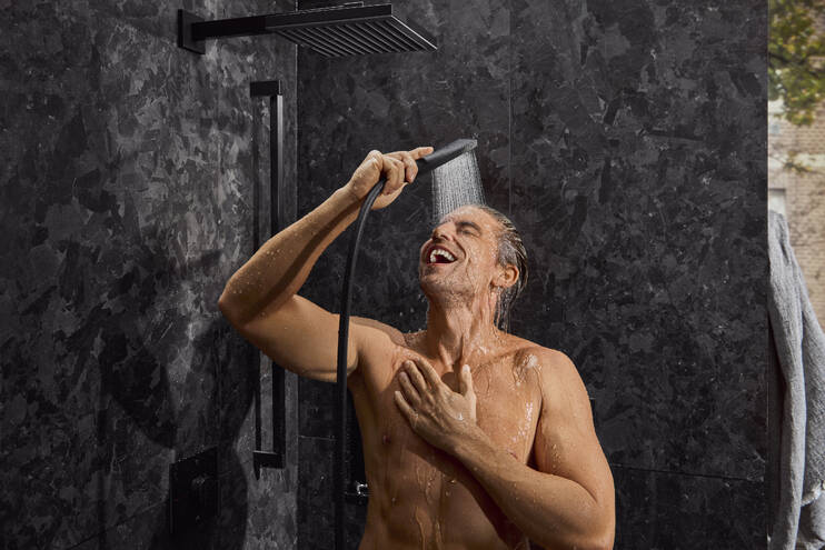 Close-up: suihkusetti 100 1jet EcoSmart+ tanko 90 cm 4