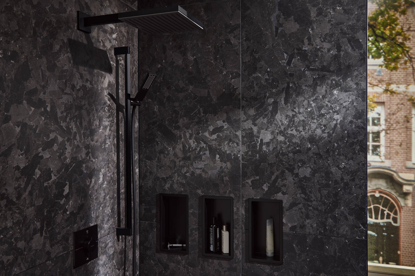 hansgrohe Wall bar sets Pulsify E, Shower set 100 1jet EcoSmart with shower bar 90 cm, Item No