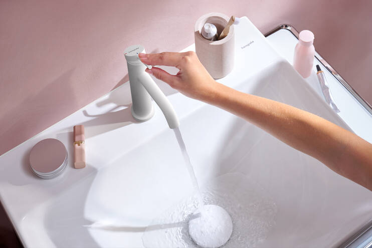 Detailní pohled: Páková umyvadlová baterie 110 CoolStart EcoSmart+ bez odtokové soupravy 1