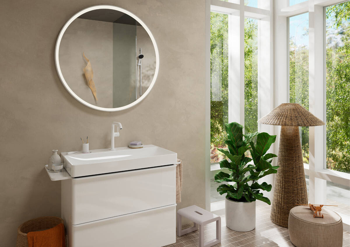 Robinet de salle de bain Hansgrohe Mitigeur de lavabo 210 avec bec pivotant  à 120° sans tirette ni vidage noir mat