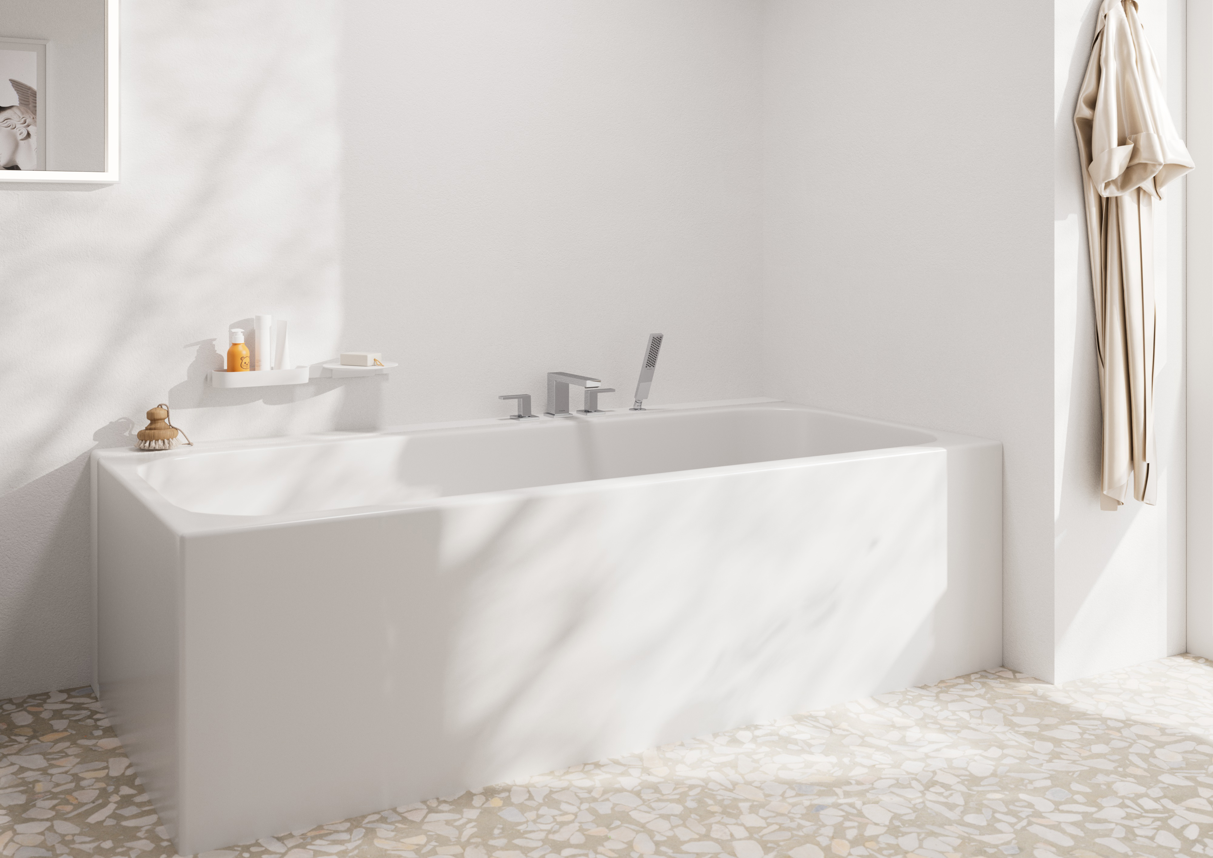 Tecturis E Bath mixers: 2 Functions, Chrome, Art. no. 73444001