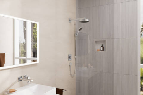 ShowerSelect Comfort E Brausearmaturen: Einhebel, 2 Verbraucher, Chrom ...