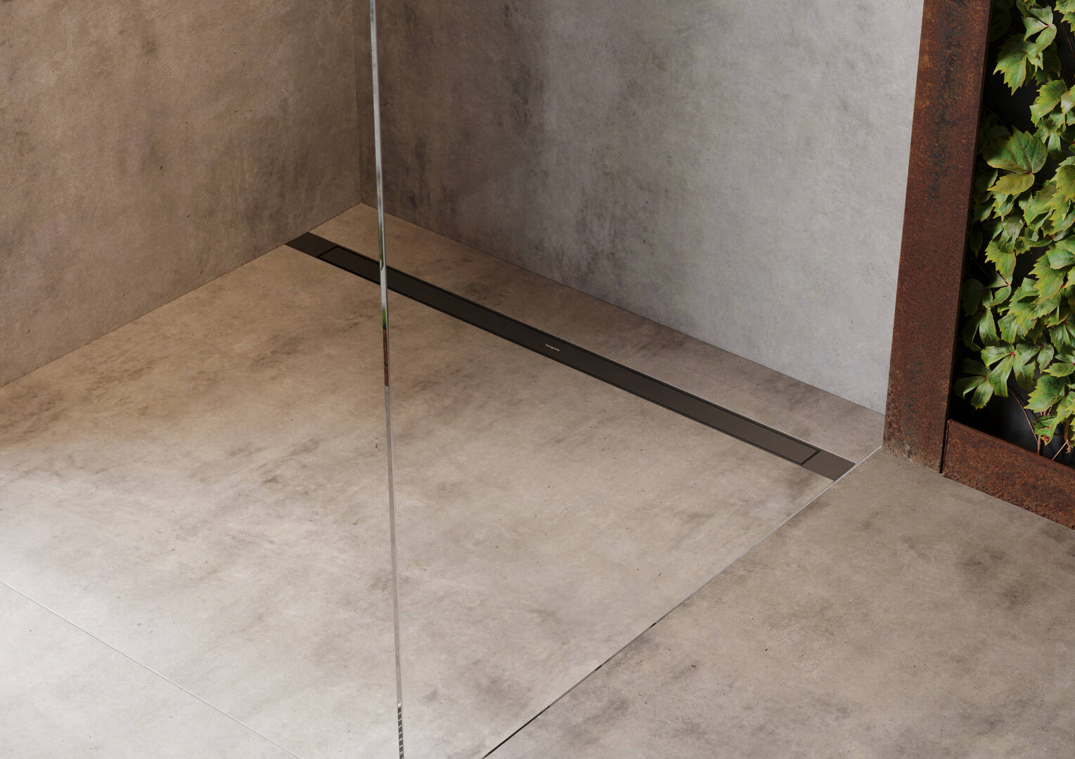 Fermer : Caniveau de douche linéaire 900 avec cadre réglable en hauteur 2