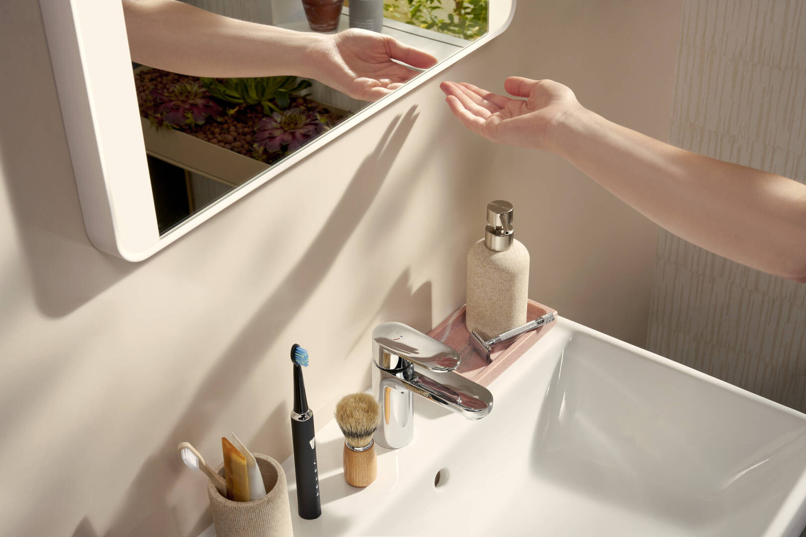 Fermer : Miroir avec lumières LED latérales 500/30 Capteur infrarouge 1