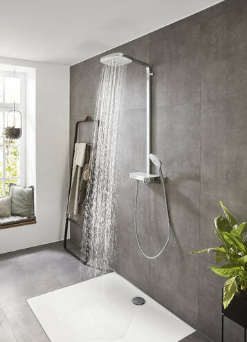 Close-up: Showerpipe 300 3jet with ShowerTablet Select 300 6